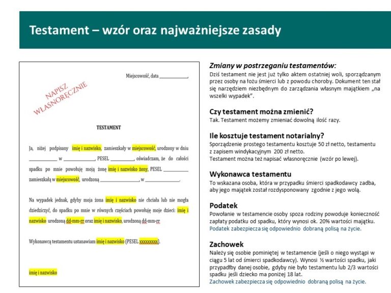 MOJA SUKCESJA Prosto O Finansach